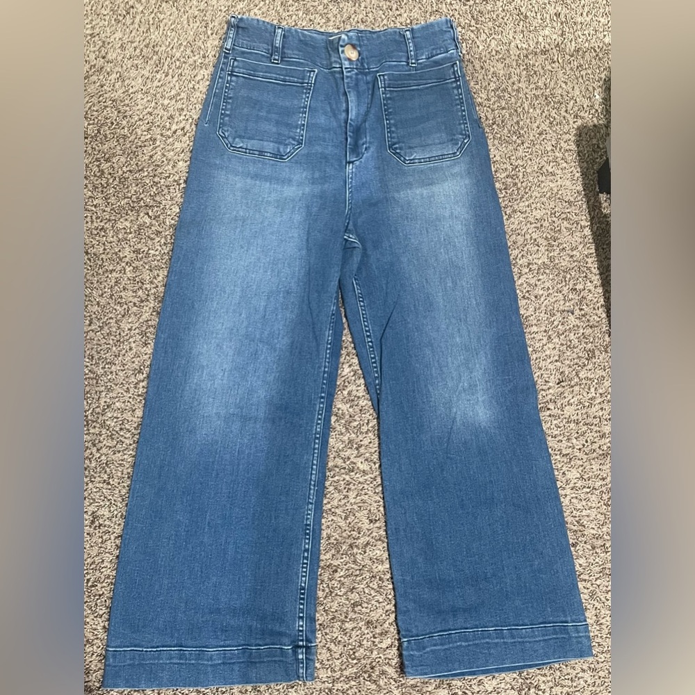 Maeve The Colette High Rise Wide Leg Jeans size 29